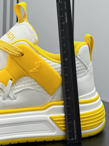 Panel Platform Thick Sole Sneakers WN24713
