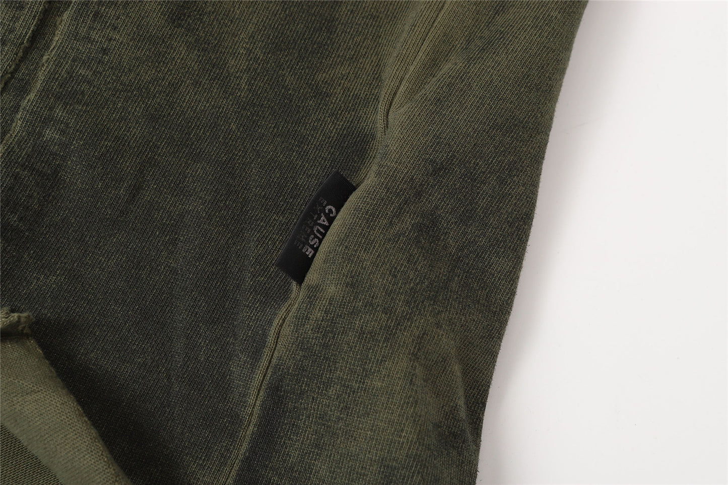 Washed Panel Raw Hem Short Sleeve T-Shirt WN26766