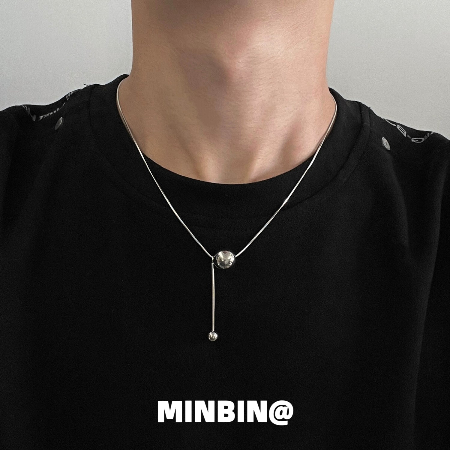 Snake Bone Bead Necklace WN19216