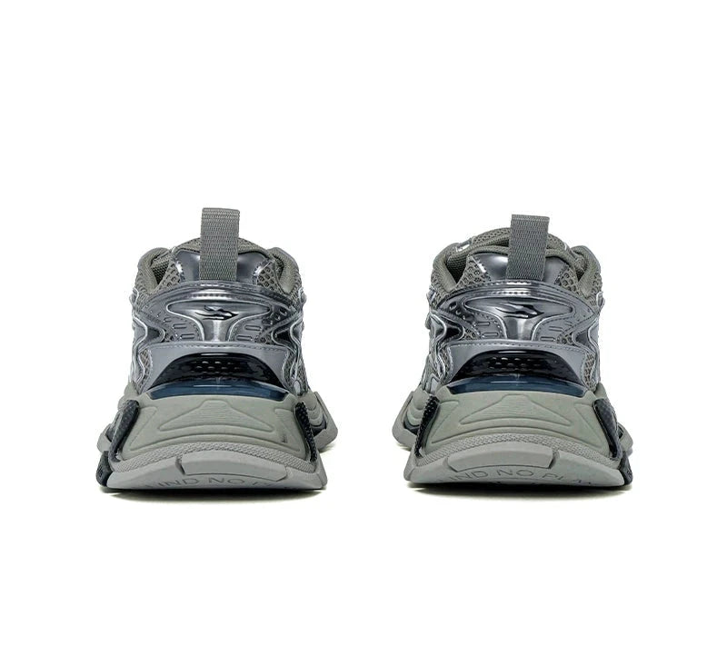 Silver Gray Thick Sole Running Shoes WN8143