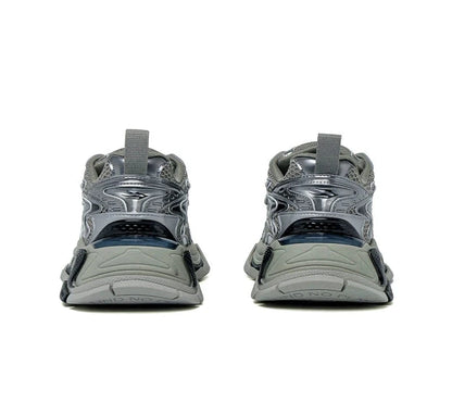 Silver Gray Thick Sole Running Shoes WN8143