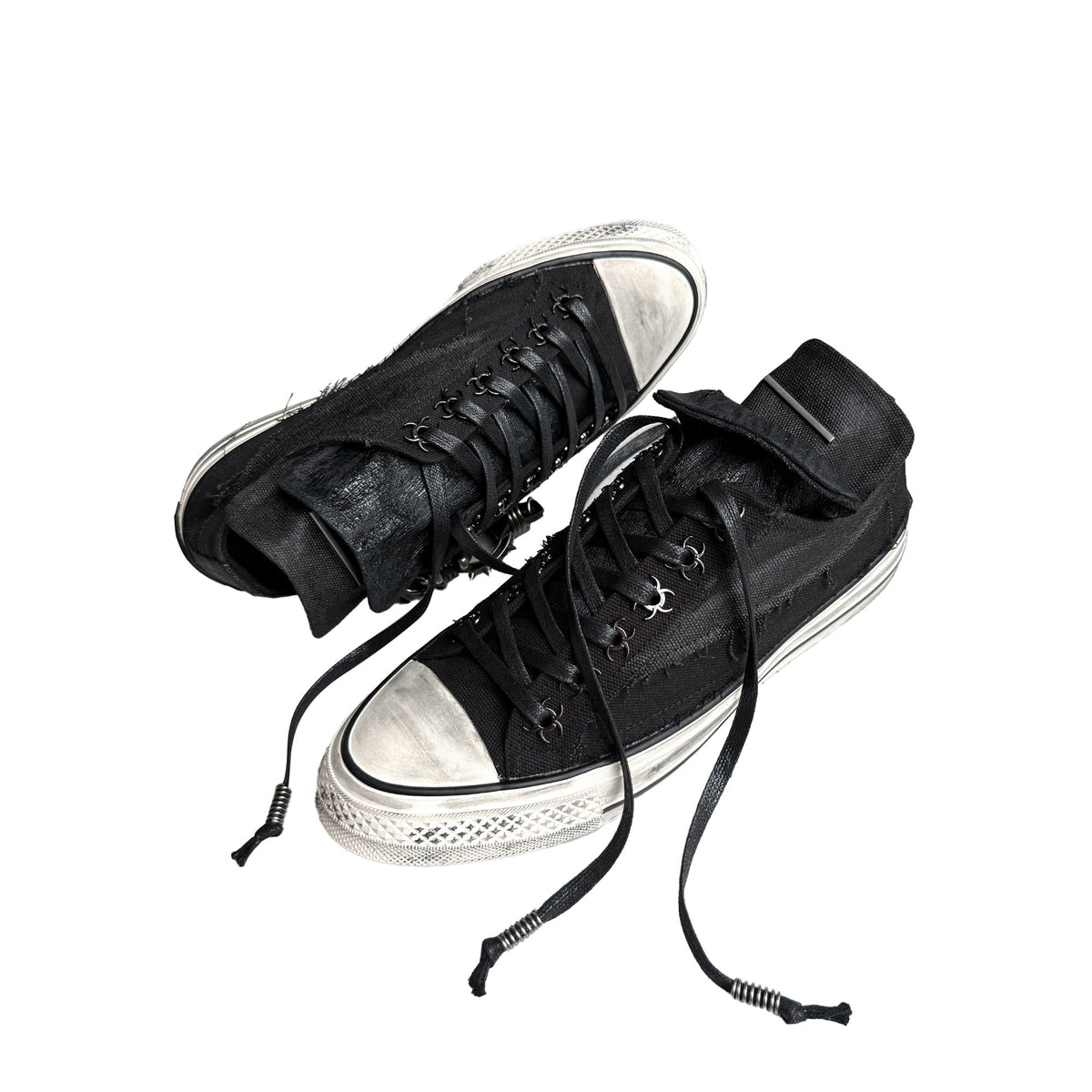 Double Tongue Spring Canvas Waxed Vulcanized Sole Sneakers WN27064