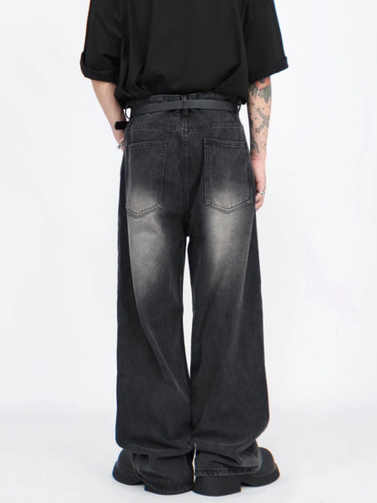 Gradient Wash Wide-leg Denim Jeans WN5274