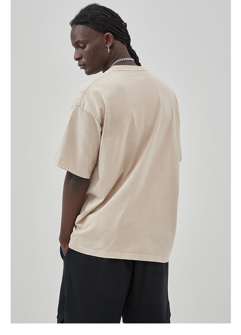 Vintage Dyed Oversize Short-sleeve T-shirt & Vintage Dyed Short Sweatpants Setup WN6631-K