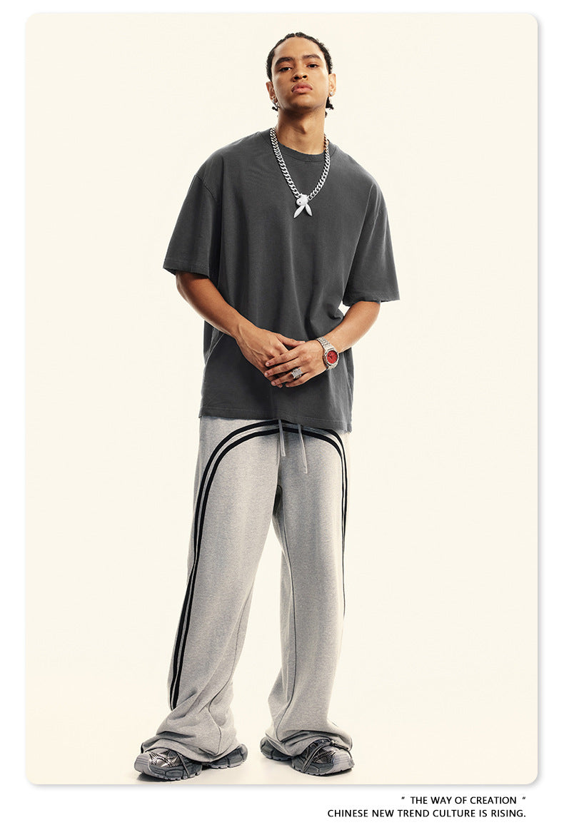 Damage Wash Round Neck Short Sleeve T-Shirt WN6060