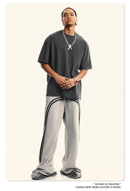 Damage Wash Round Neck Short Sleeve T-Shirt WN6060