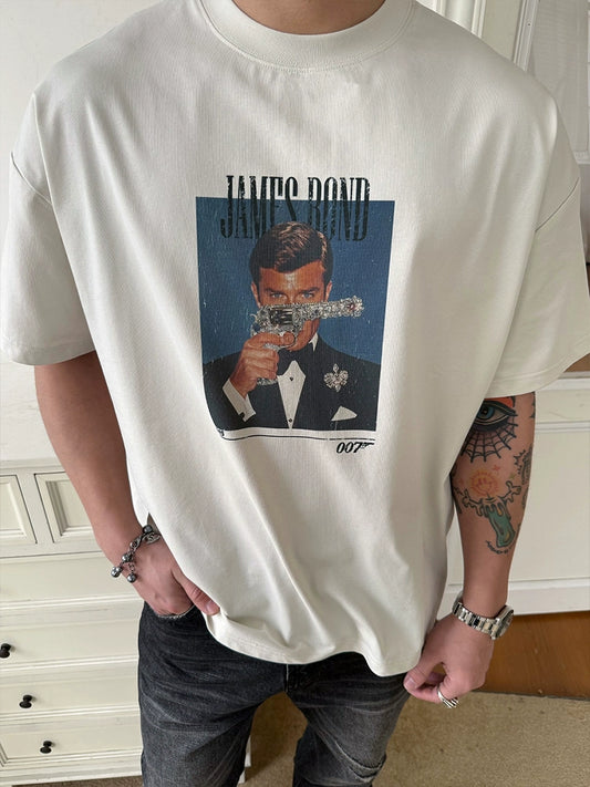 Cool Touch James Bond Print Short Sleeve T-Shirt WN17696