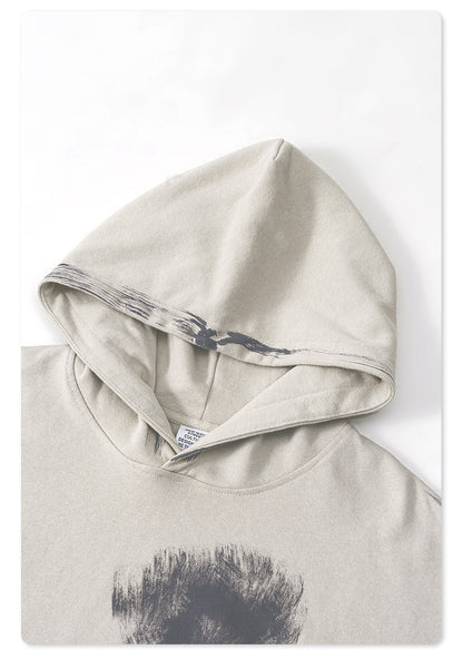 Oversize Brushed Paint Hoodie WN7867