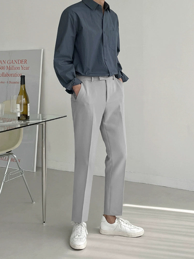 Wrinkle-Free Plain Long Sleeve Shirt WN20227