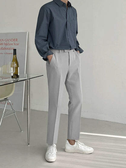 Wrinkle-Free Plain Long Sleeve Shirt WN20227