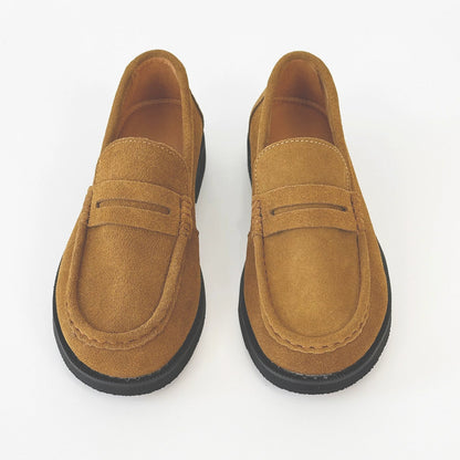 Suede Design Slip-On Coin Loffer WN19174