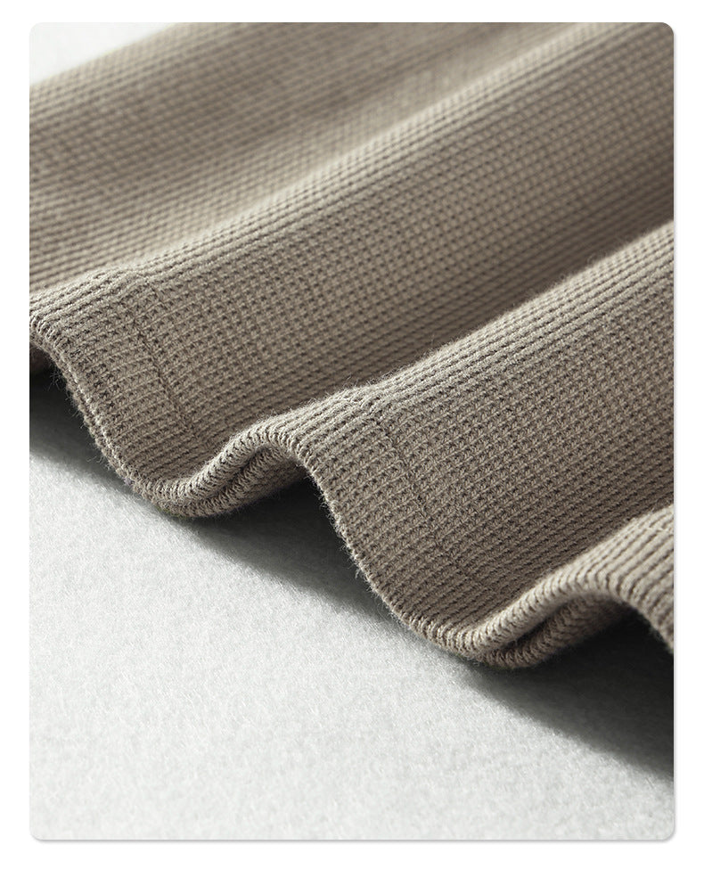 Oversize Waffle Polo Shirt & Waffle Shorts Setup WN6636