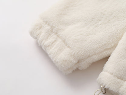 Three-Stripe Sherpa Zipper Jacket WN11194