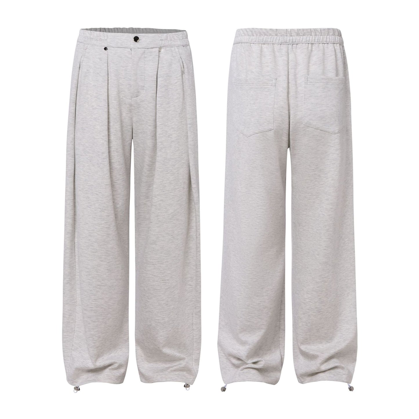 Pleats Draped Straight Sweatpants WN25822