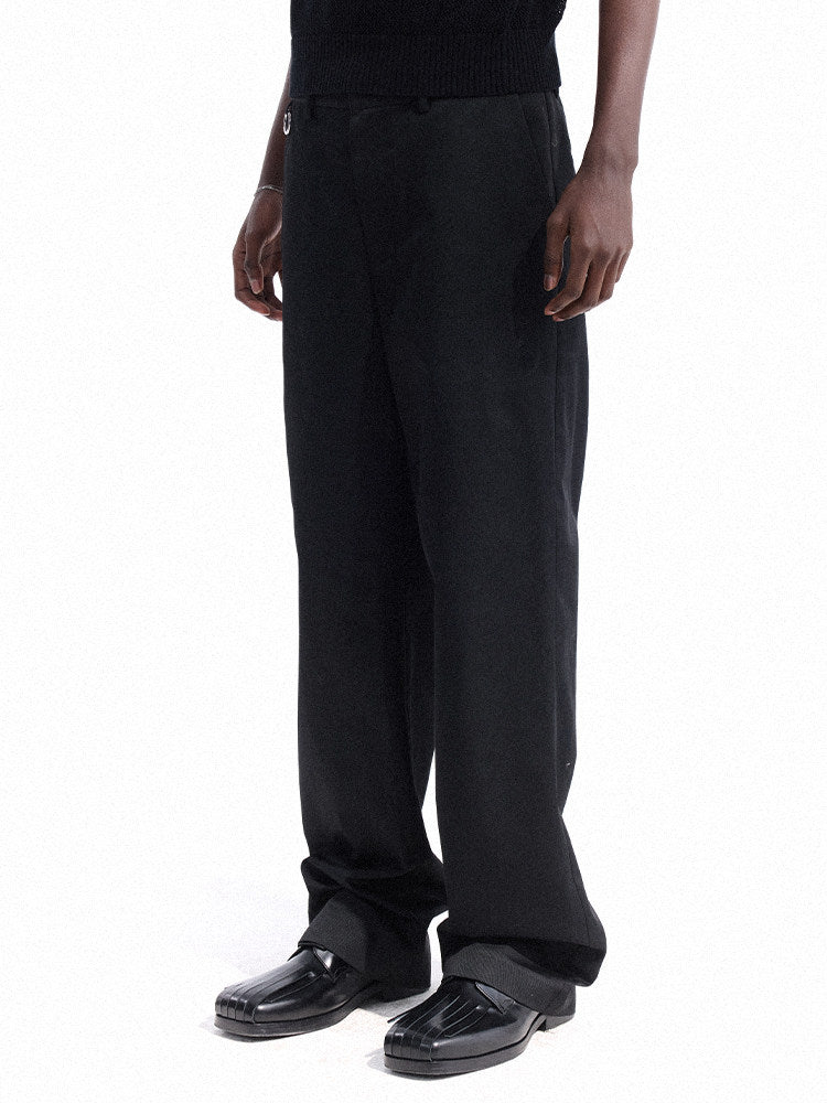 Waist Ring Wide Leg Trousers WN27102