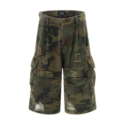 Water Wash Camouflage Short Pants WN8211