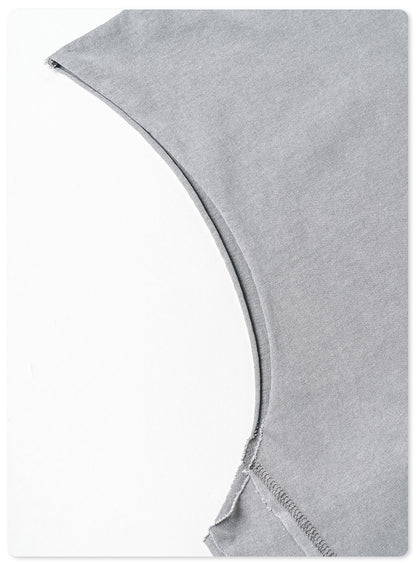 Washed Oversize Sleeveless T-Shirt WN6069