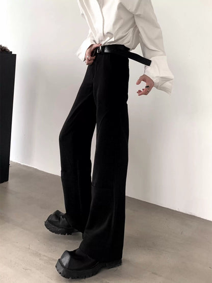 High-Waisted Flare Trousers WN9178