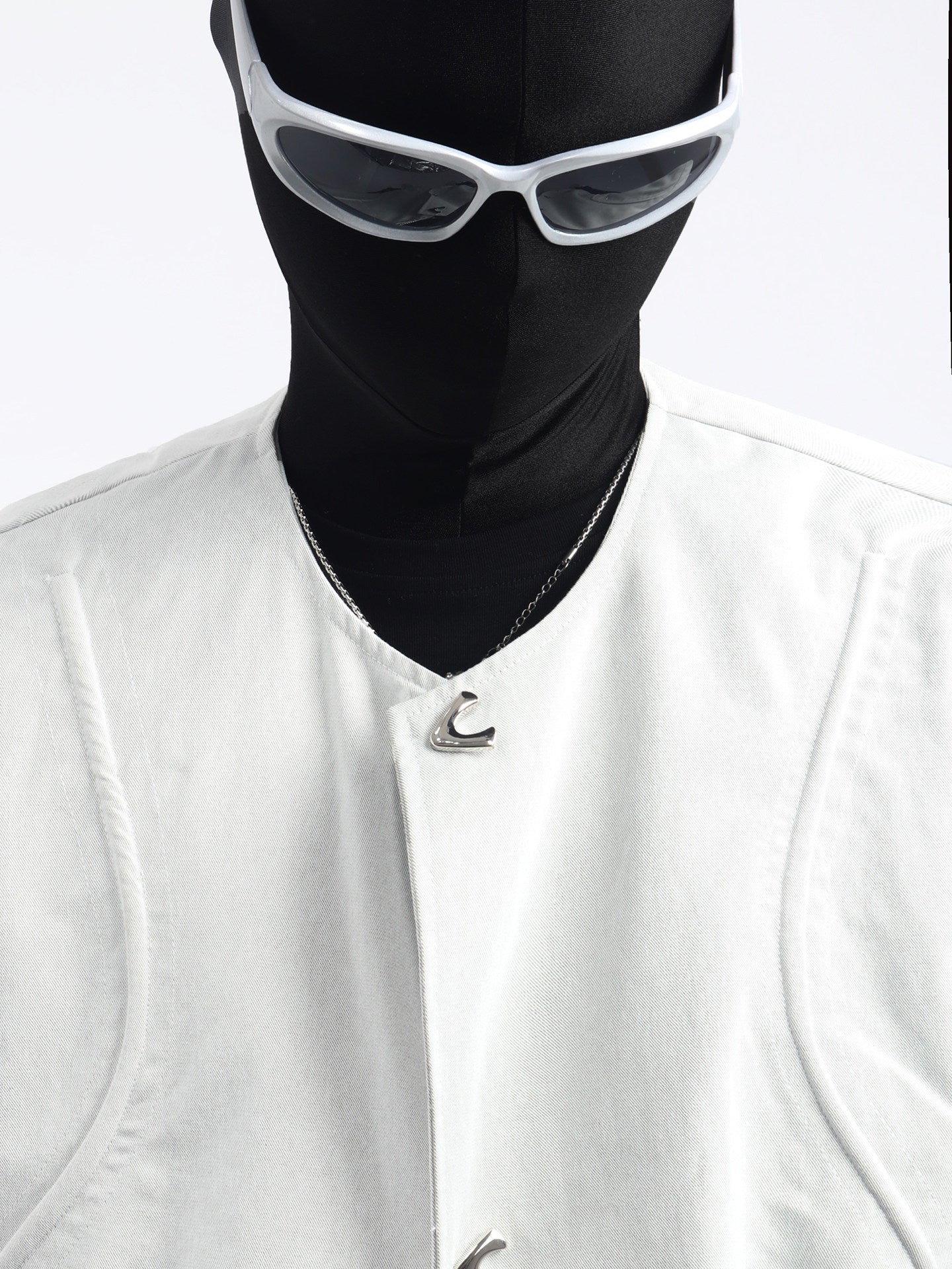 Sleeveless Short Jacket & Wide Leg Pants Setup WN23773