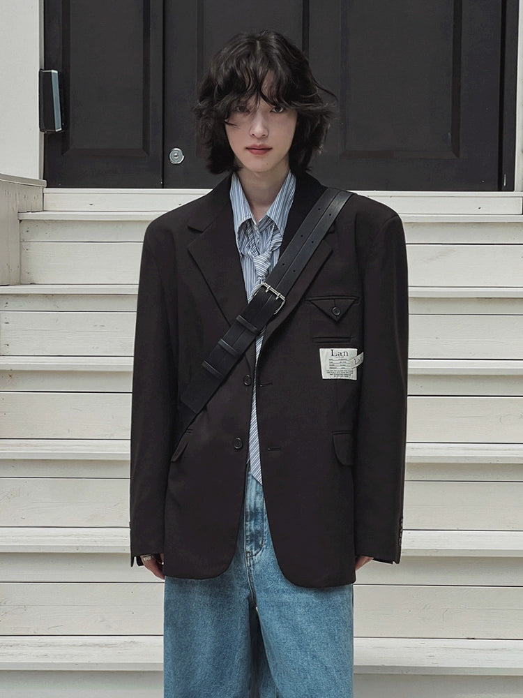 Patch Embroidery Design Tailored Jacket WN20240