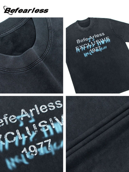 Graffiti Letter Print Short Sleeve T-Shirt WN26268