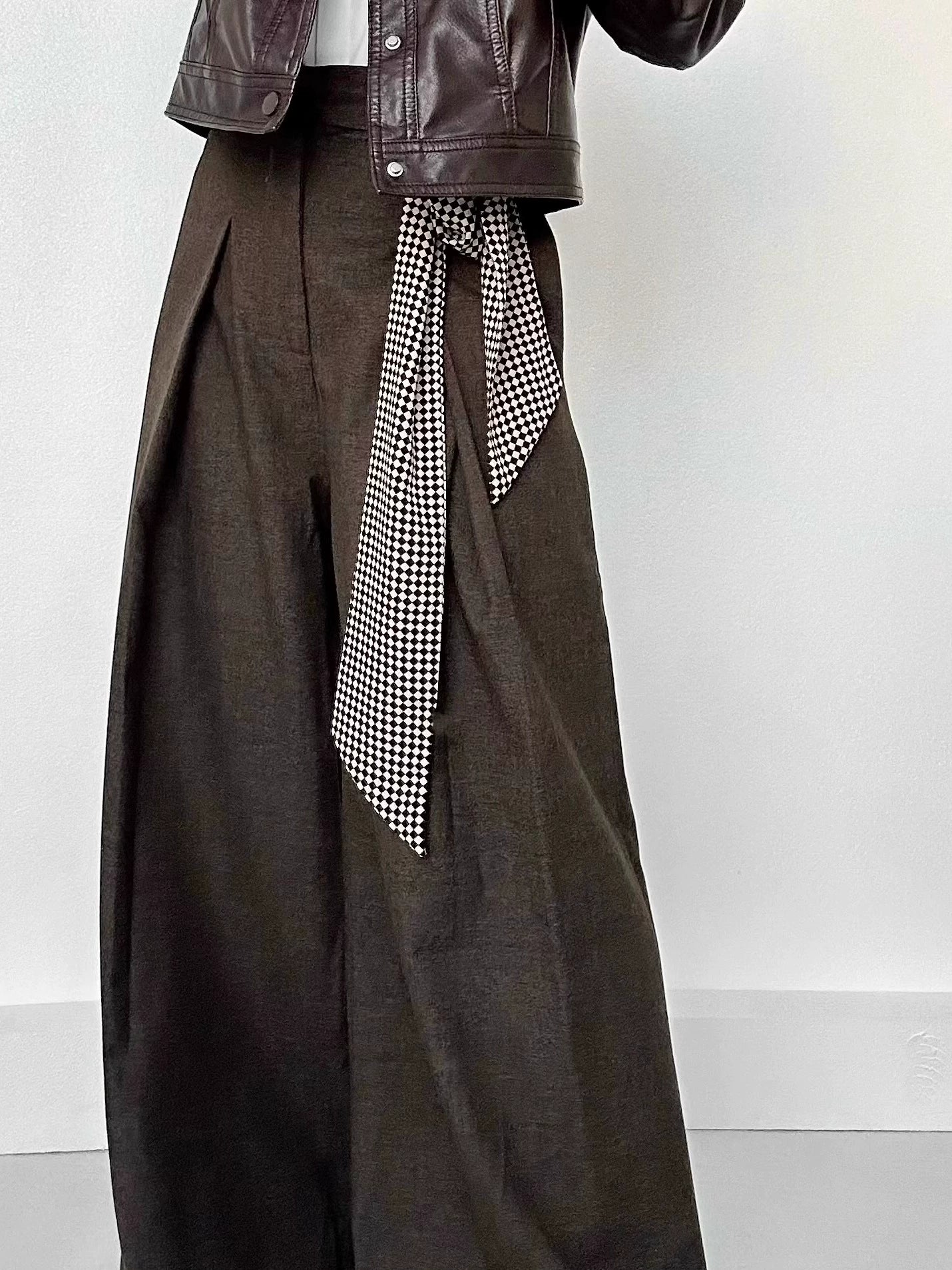 Checkered Stripes Scarf WN19669