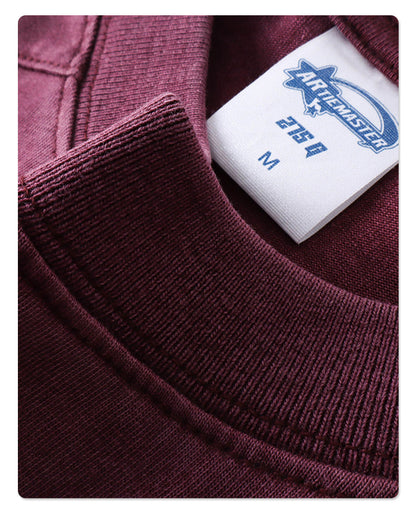 Washed Plain Oversize Short Sleeve T-Shirt WN16261