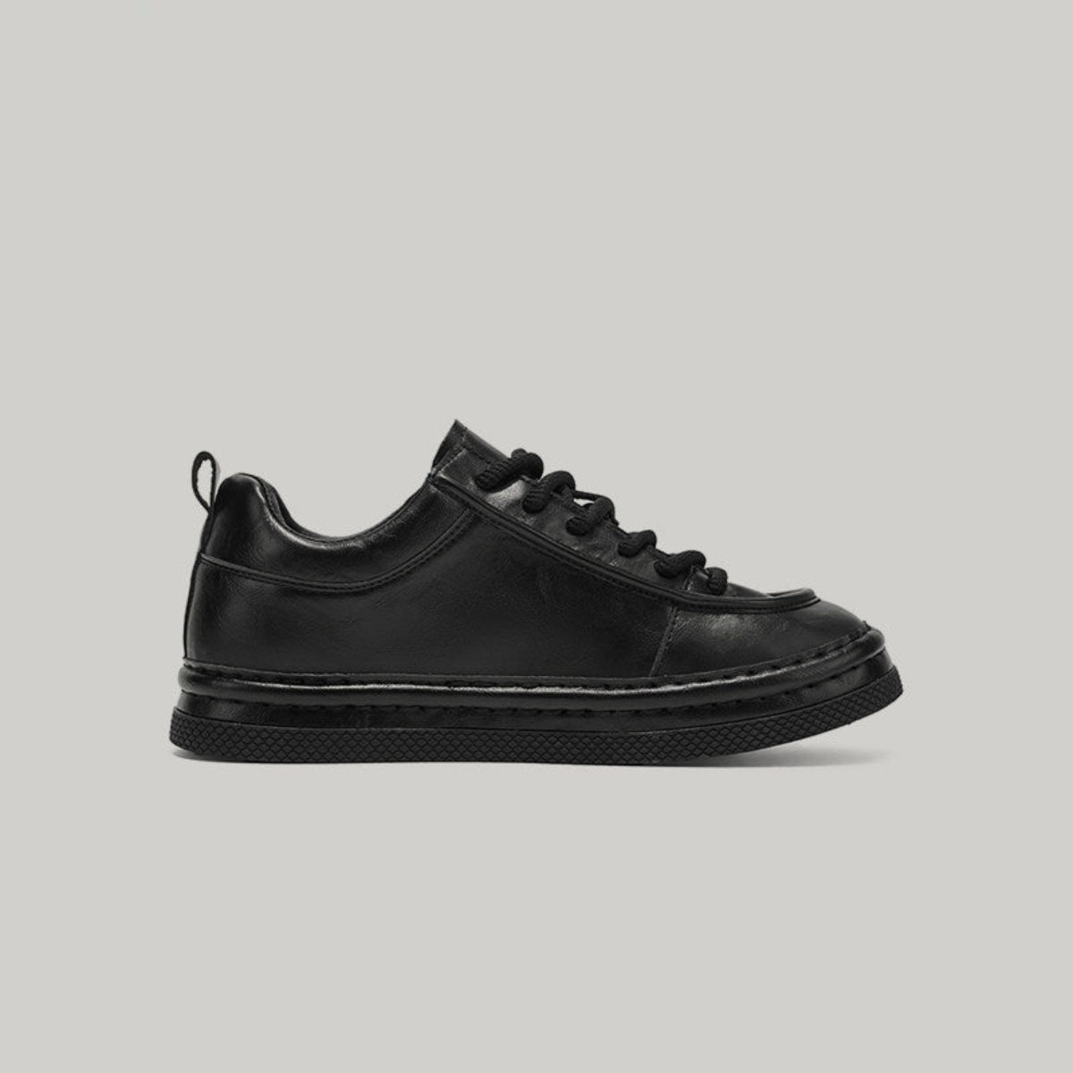 Waterproof PU Leather Lace-Up Sneakers WN23513