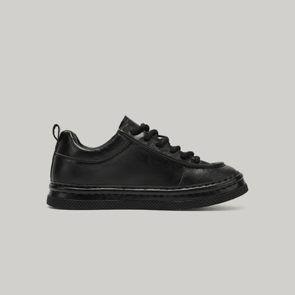 Waterproof PU Leather Lace-Up Sneakers WN23513