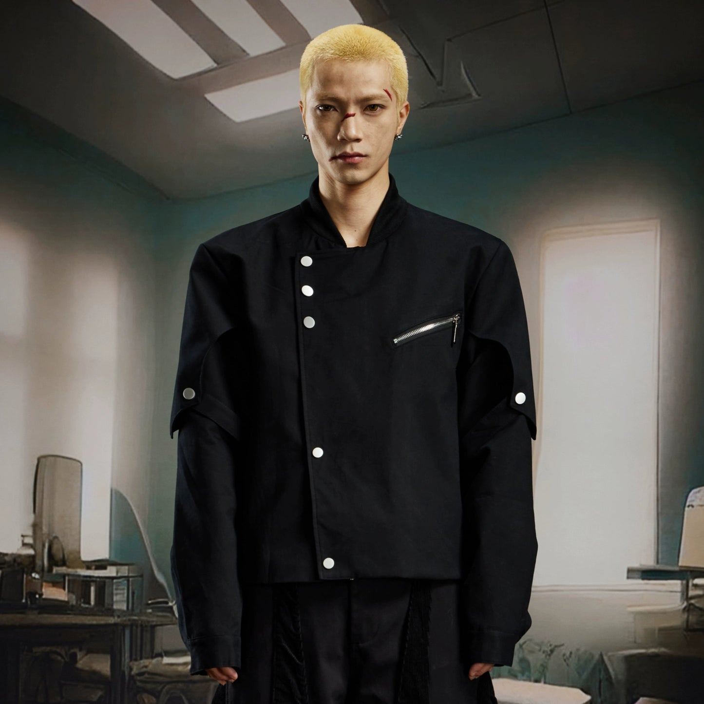 Deconstruction Patchwork Jacket WN21378