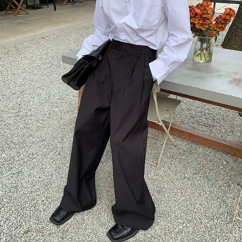 Double-Breasted Tailored Jacket & Wide Leg Trousers Setup WN20395