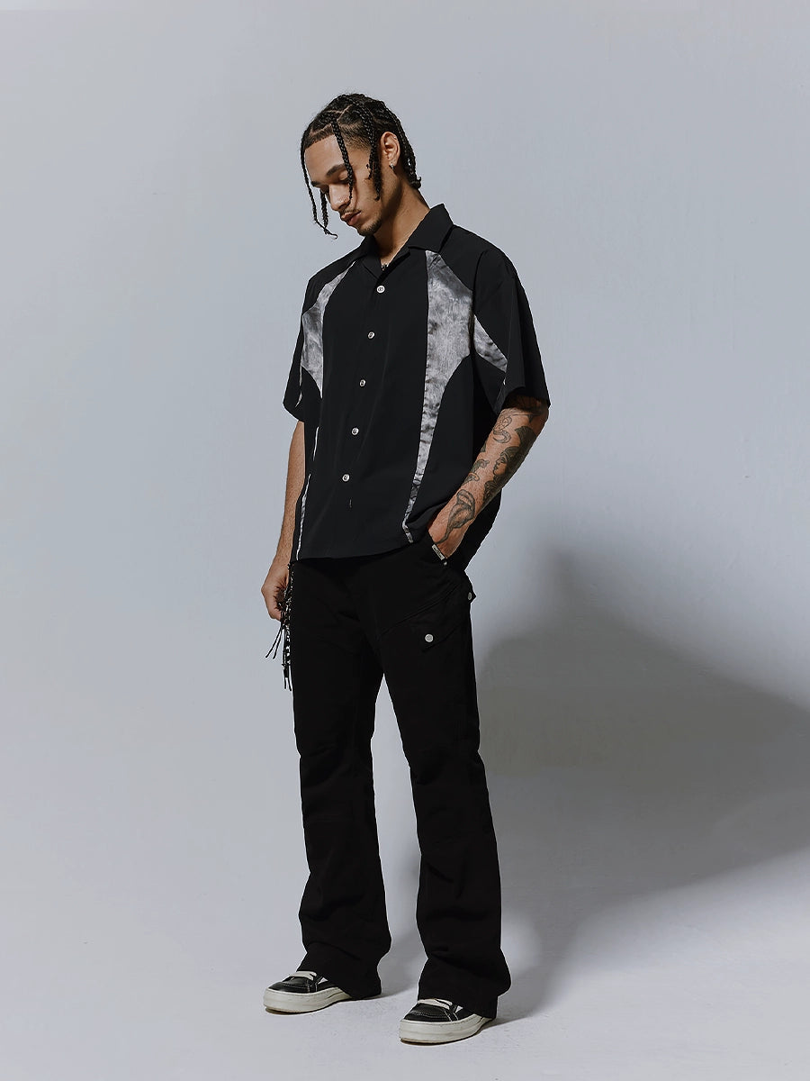 Graphic Design Oversize Short Sleeve Shirt WN17625