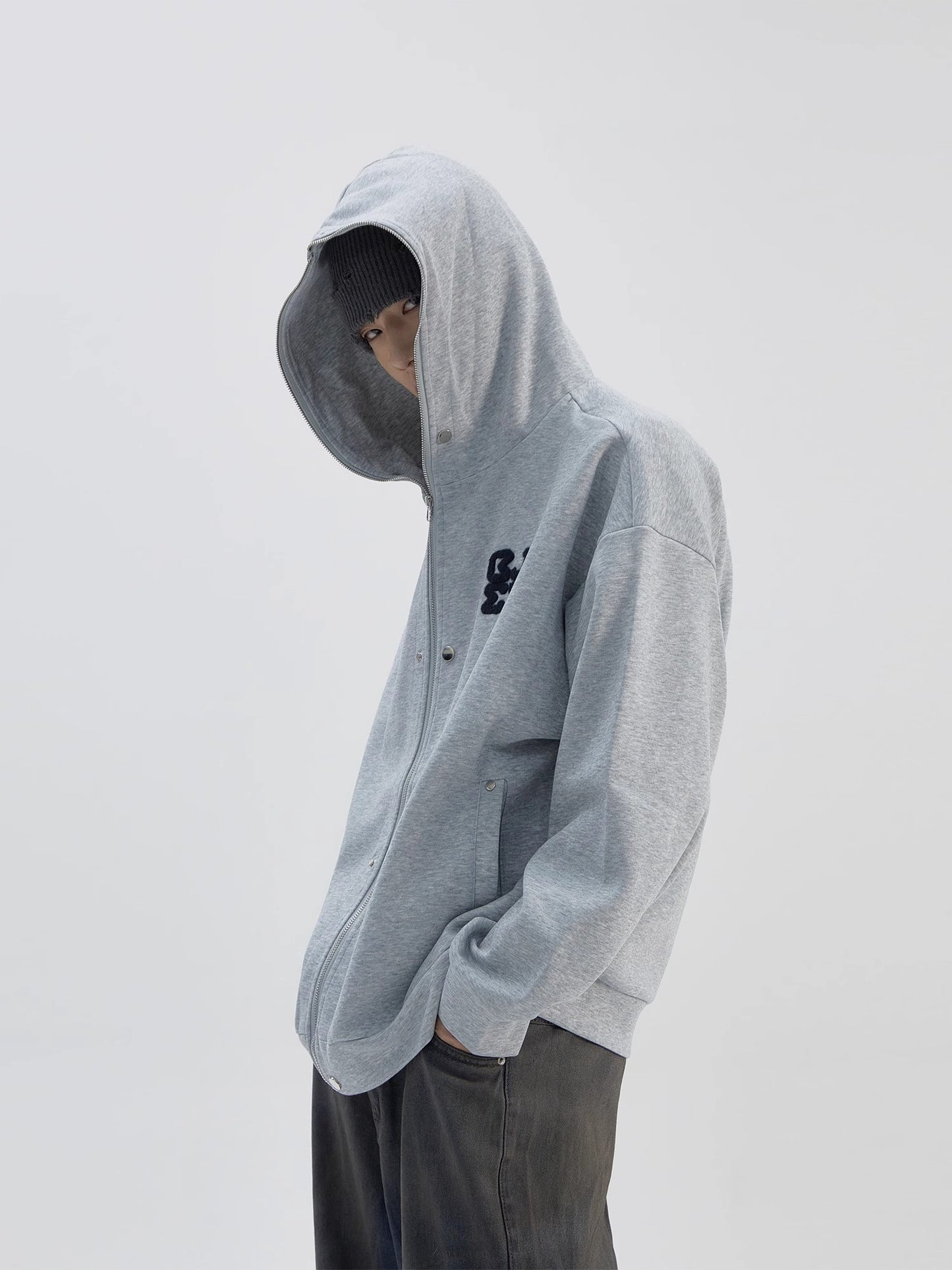 Oversize Zipper Hoodie WN8793