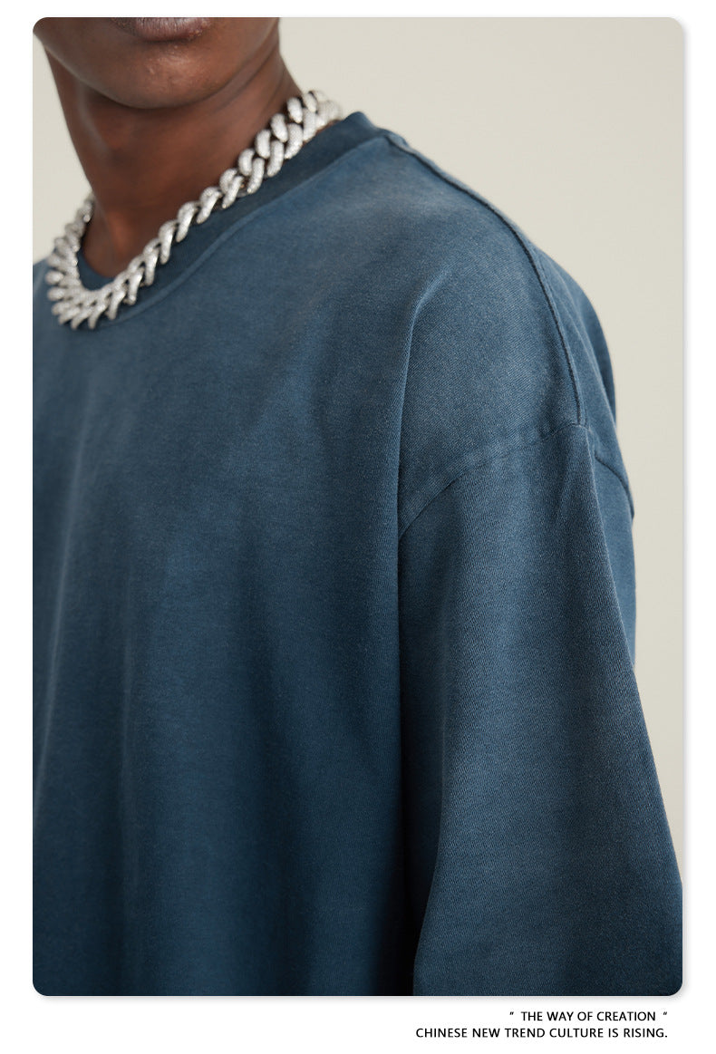 Washed Oversize Short-sleeve T-shirt WN6443