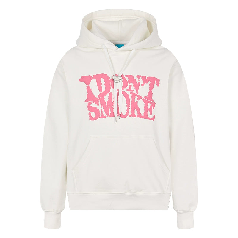 Puffy Cloud Print Fleece Pullover Hoodie WN10065