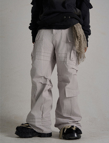 Heavy-Duty Thick Straight Cargo Pants WN9417