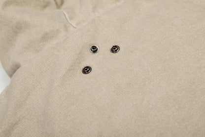 Fake Fur Collar Hooded Washed Canvas Puffer Jacket WN27836