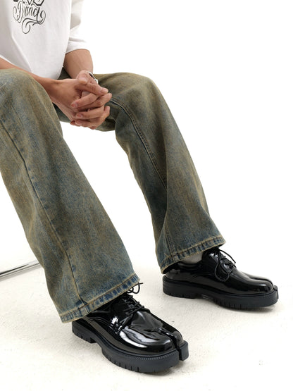 Tabi Chunky Sole Leather Derby Loafers WN20782