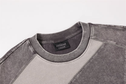 Waffle Panel Washed Short Sleeve T-Shirt WN26797