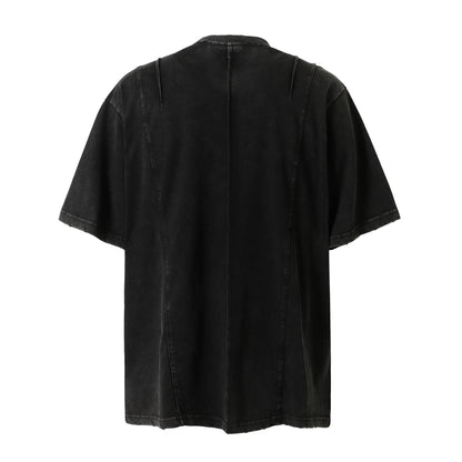 Washed Flap Pocket Short Sleeve T-Shirt WN26794