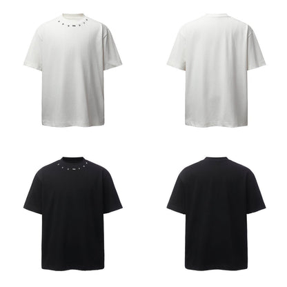 Star Studs Detail Short Sleeve T-Shirt WN23587