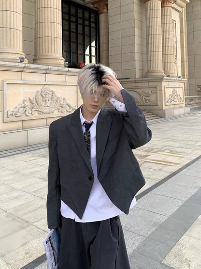 Structured Design Shoulder-Pad Jacket WN19738