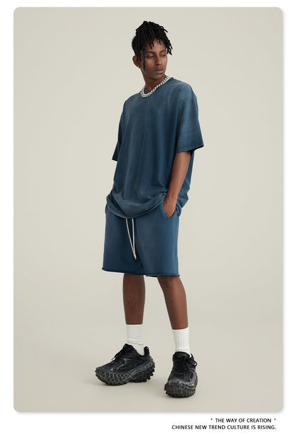 Washed Oversize Short-sleeve T-shirt WN6443