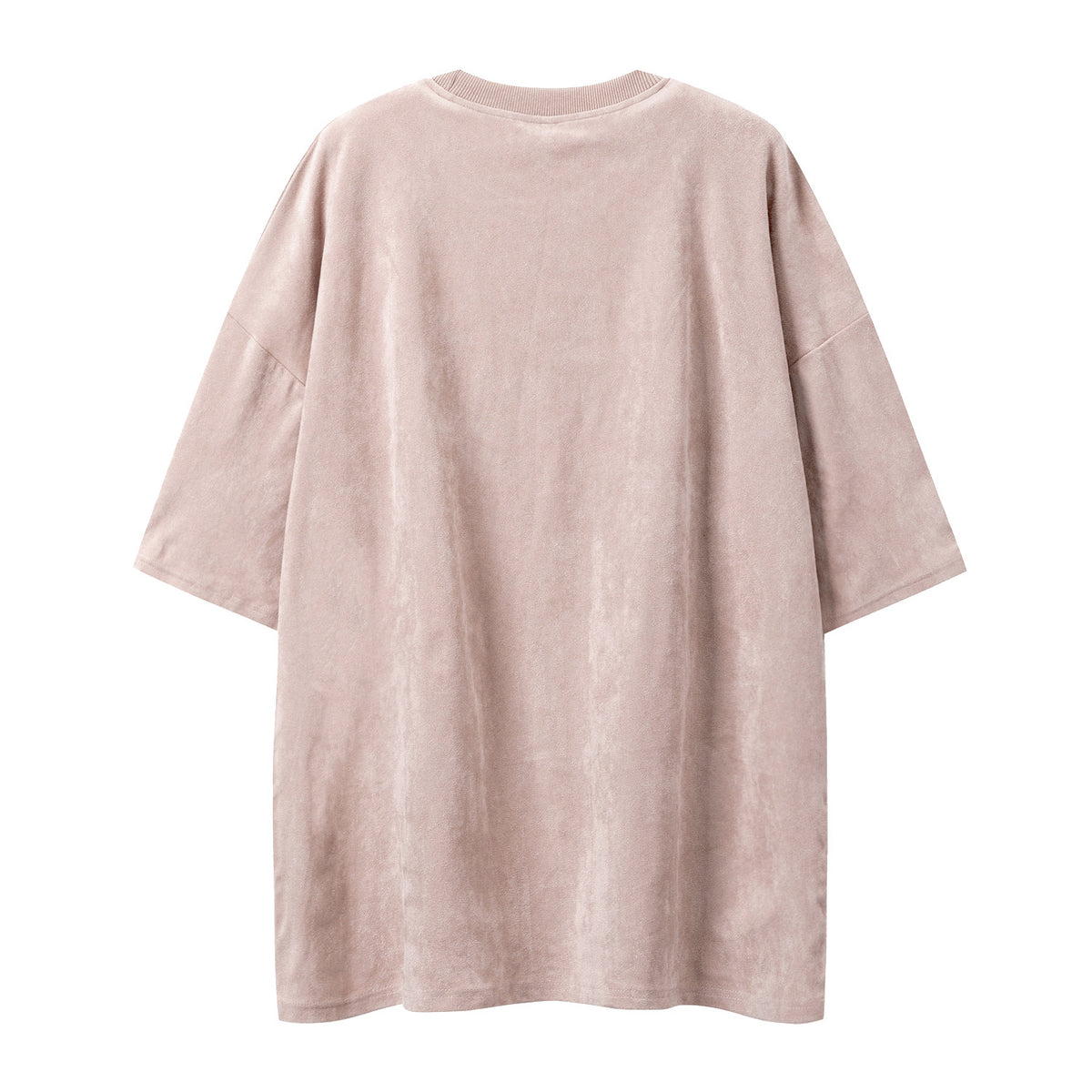 Fake Suede Skull Print Short Sleeve T-Shirt WN26836