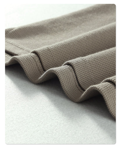 Oversize Waffle Polo Shirt & Waffle Shorts Setup WN6636