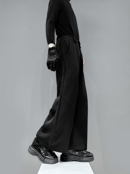 Curved Wide Leg Trousers WN23909