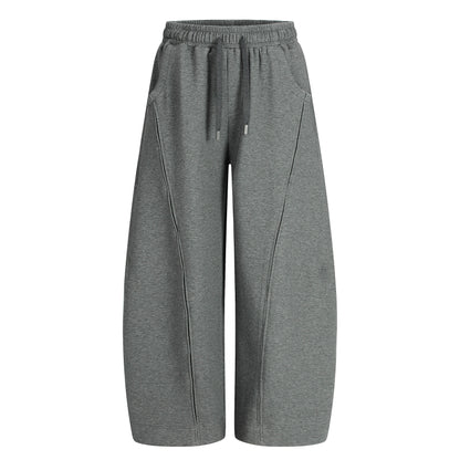 Oversize Simple Zipper Hoodie & Wide Leg Sweatpants Setup WN20581