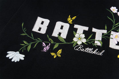 Floral Intricate Embroidery Short Sleeve T-Shirt WN26820