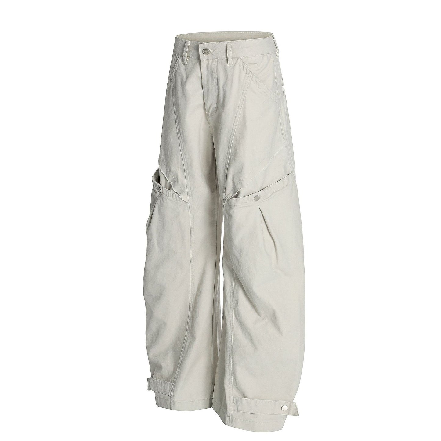 Curved Panel Wide Leg Pants WN26004