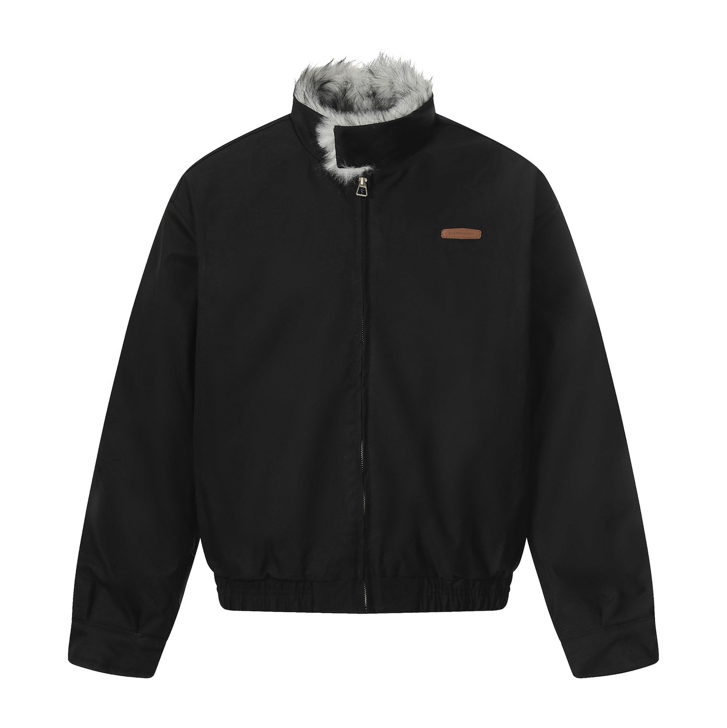 Fake Fur Collar Fleece Lining Puffer Jacket WN21856